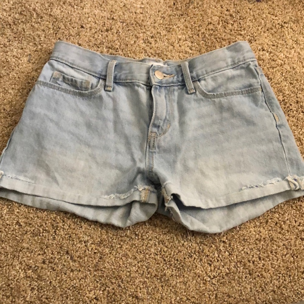 Light wash jeans shorts kids
